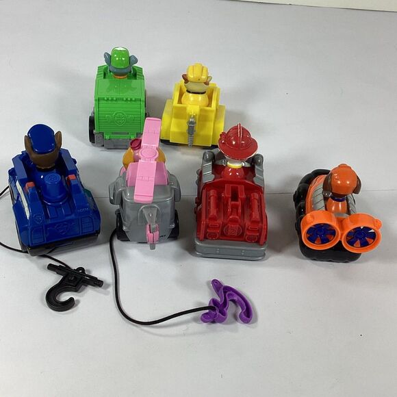 Paw Patrol Vehicle Action Toy Lot Set Of 6 - Picture 5 of 8